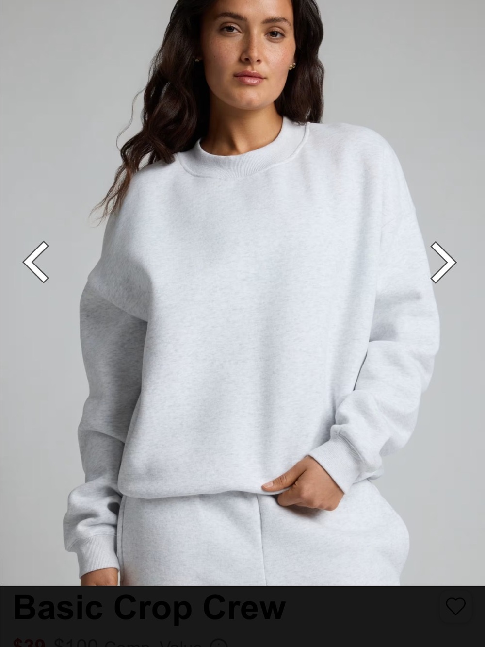 Comfrt Crew Sweatshirt - Light Gray
